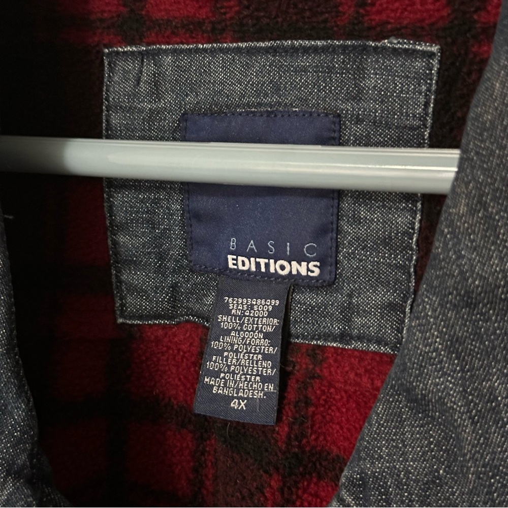 Vintage Basic Editions Denim Jacket 4x Shaket - image 2